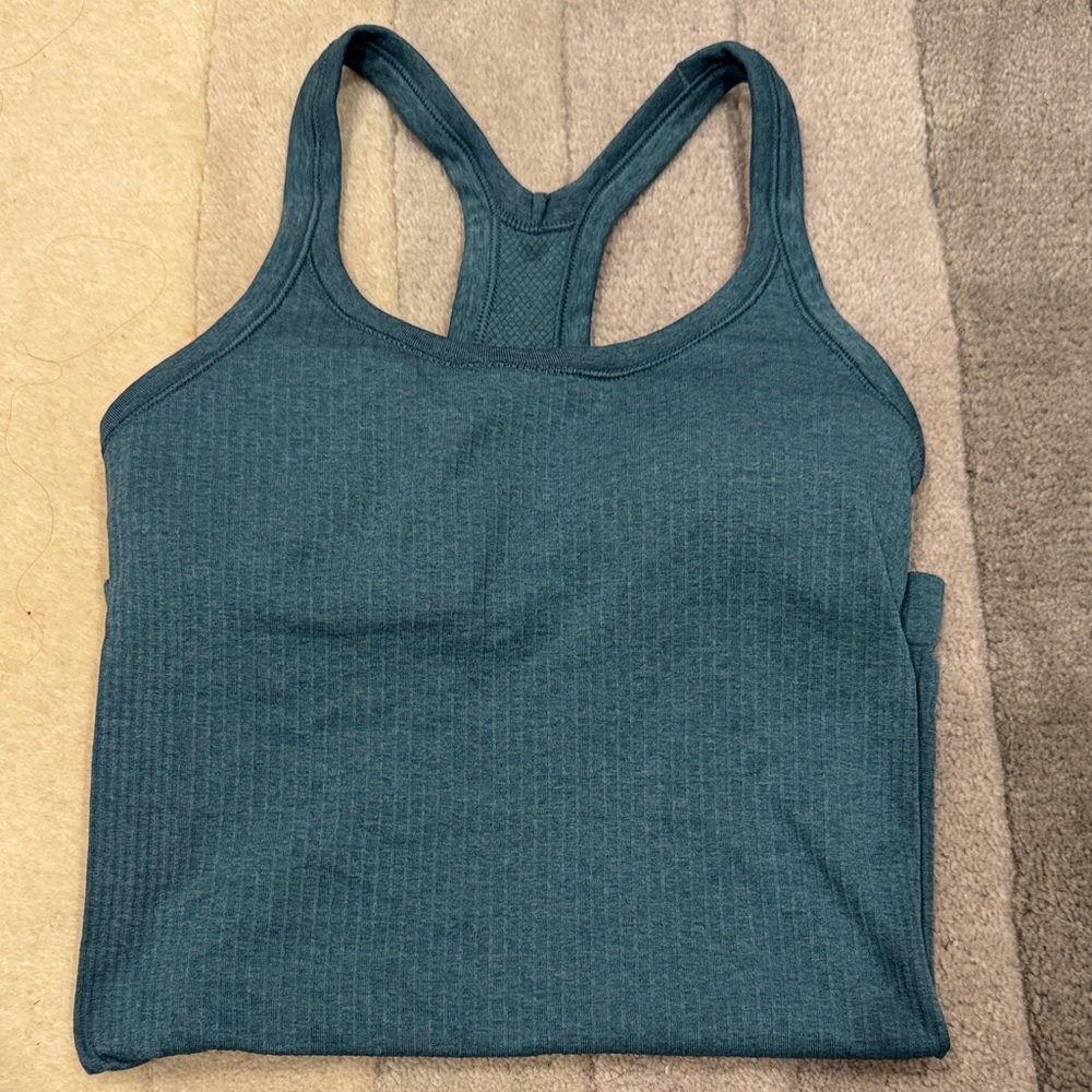 lululemon athletica Teal Tank Top size 2, never worn before